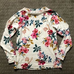 Loft XS Petite Floral Sweatshirt